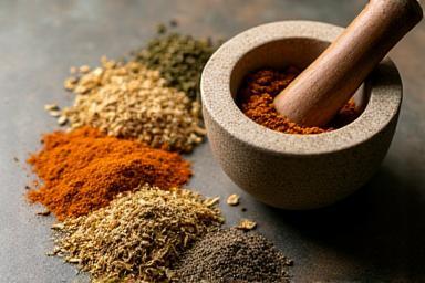 Image illustrating the service: Herbal ingredients and mortar and pestle